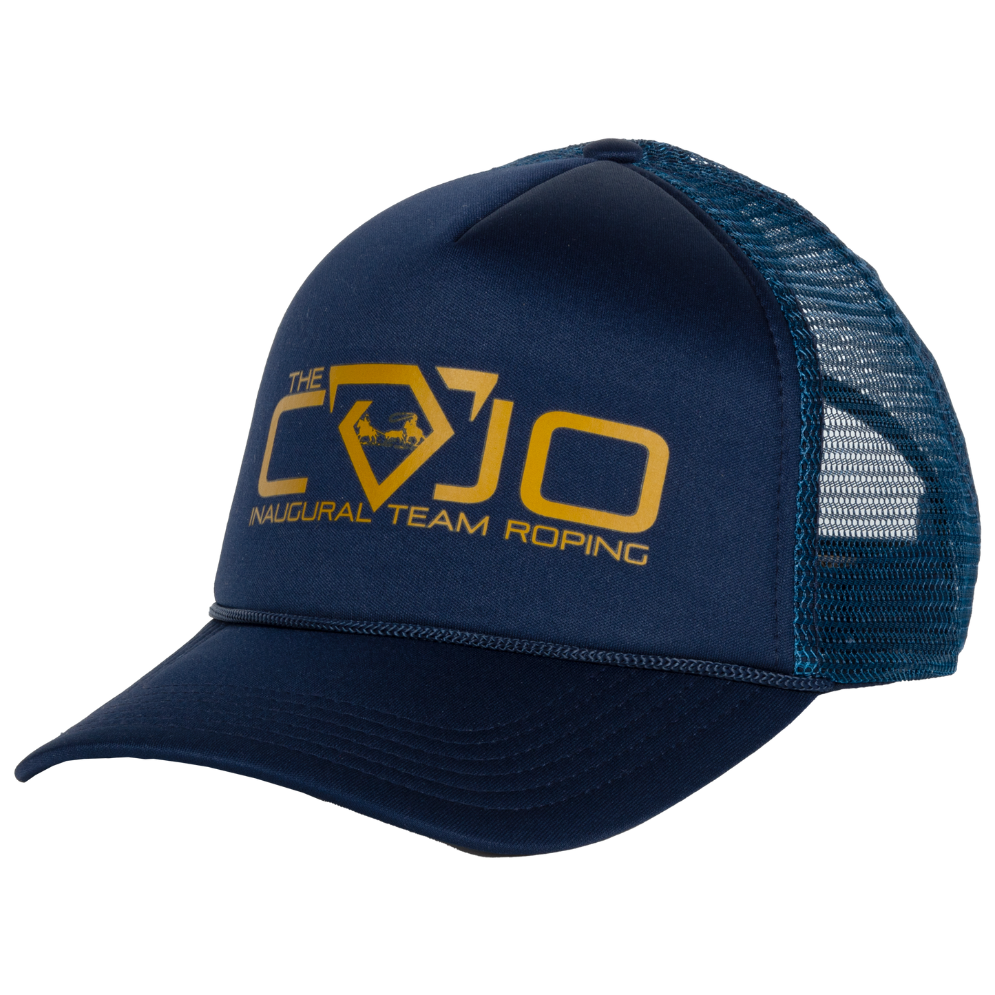 baseball hat-navy-inaugural team roping