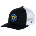 baseball hat-black/white-championship event cojo logo patch